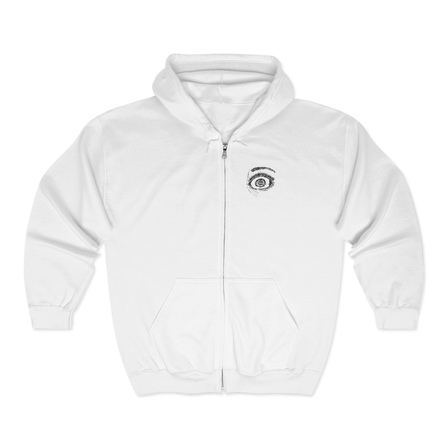 Fuck Fentanyl Eye by Kristina Smith - Unisex Heavy Blend™ Full Zip Hooded Sweatshirt