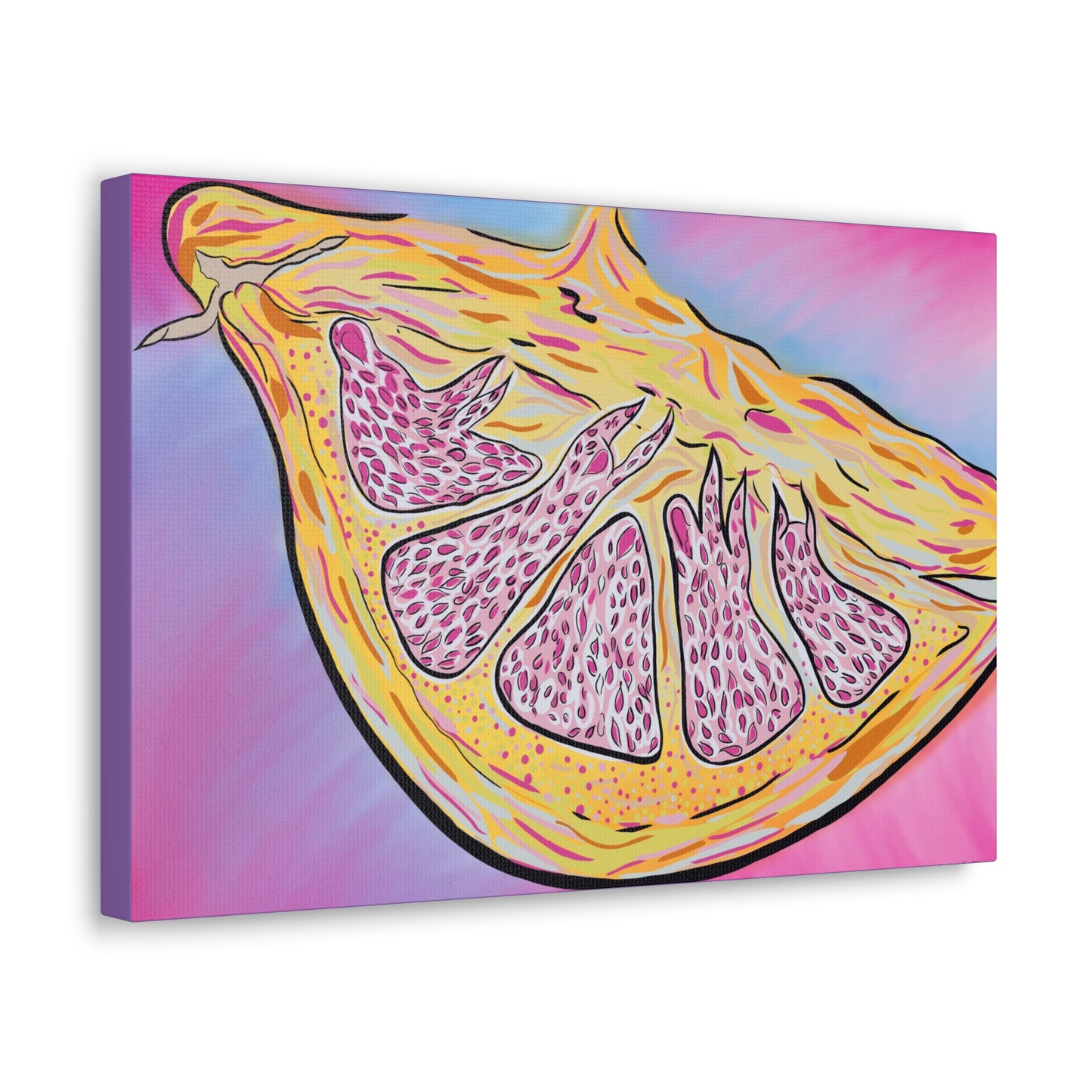 “Within the Rind” by Kristina Smith - Canvas Gallery Wrap – Tropical Wall Art for Home Decor