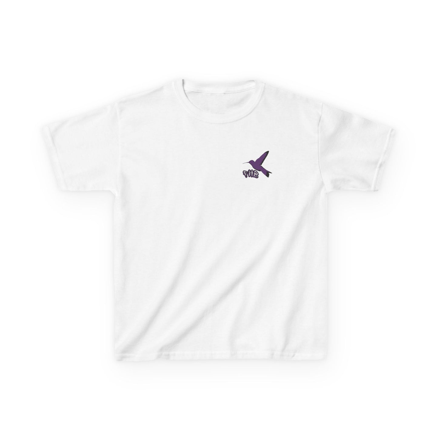 Kids Purple Hummingbird Graphic Tee