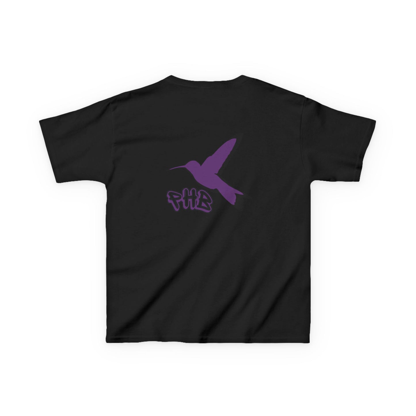 Kids Purple Hummingbird Graphic Tee