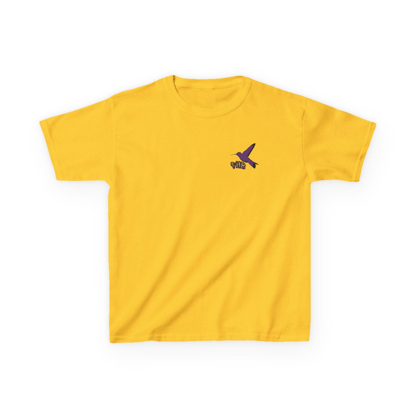 Kids Purple Hummingbird Graphic Tee