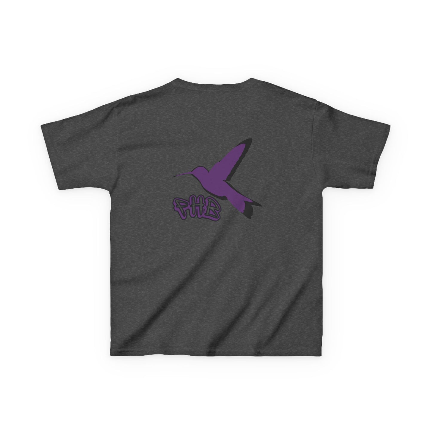 Kids Purple Hummingbird Graphic Tee