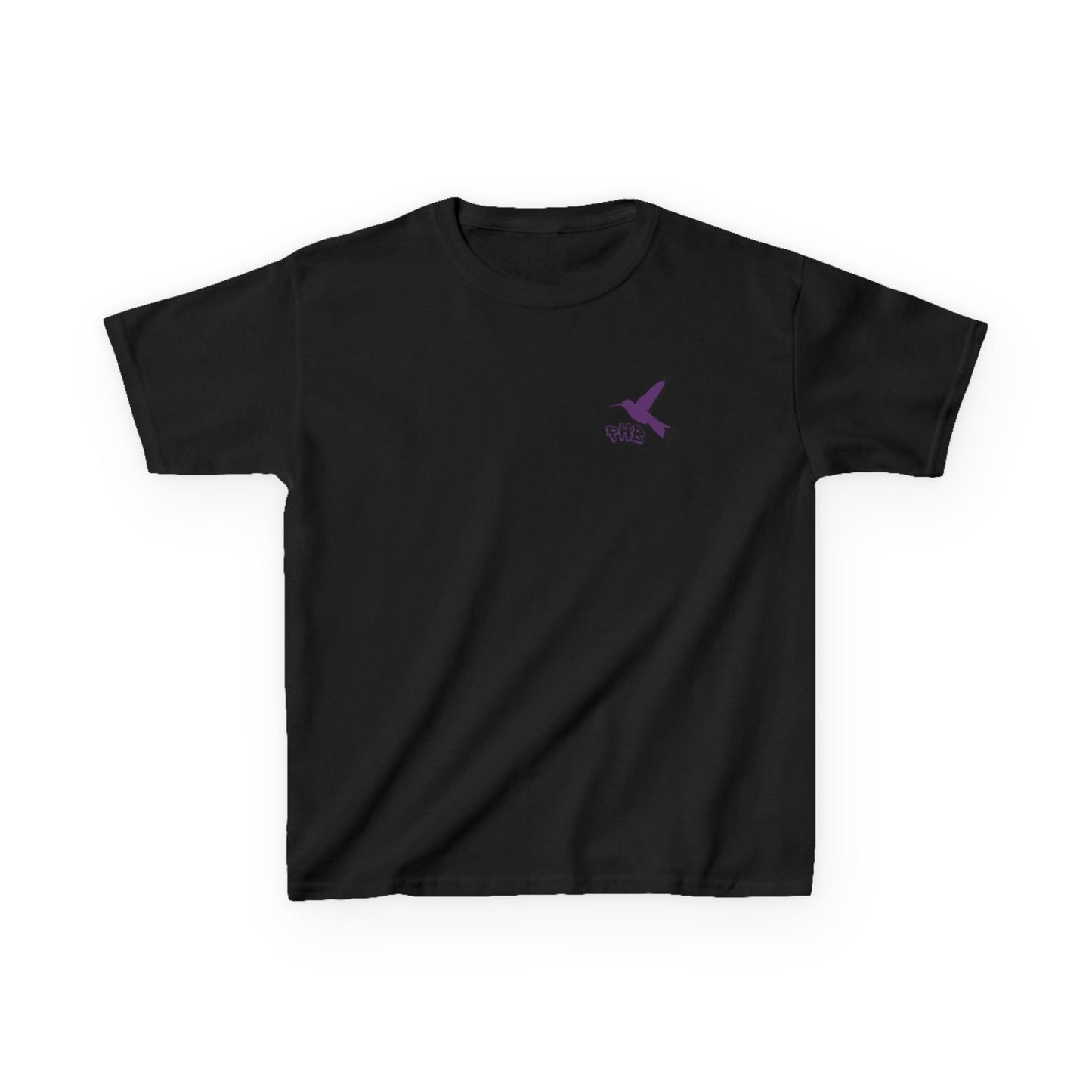 Kids Purple Hummingbird Graphic Tee