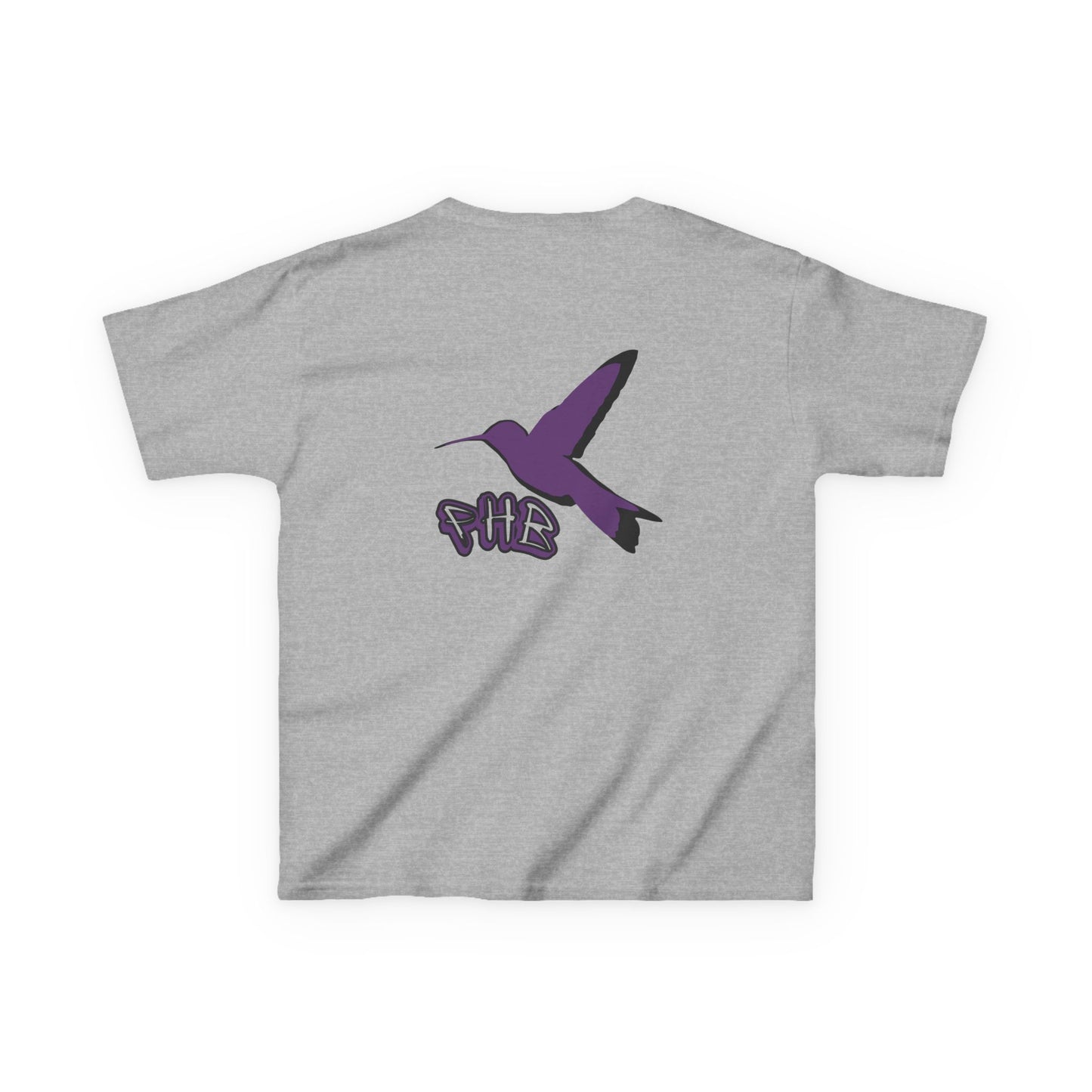 Kids Purple Hummingbird Graphic Tee