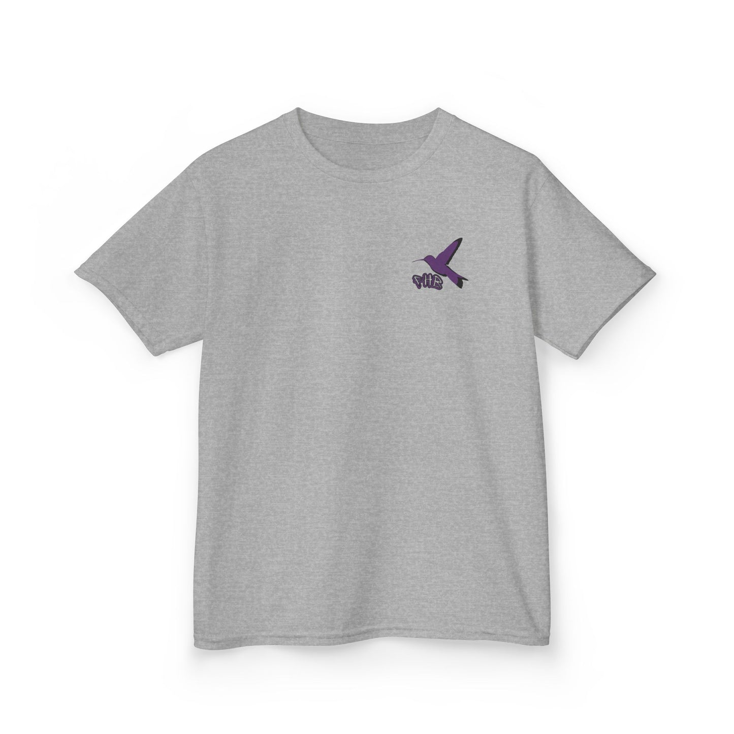 Kids Purple Hummingbird Graphic Tee