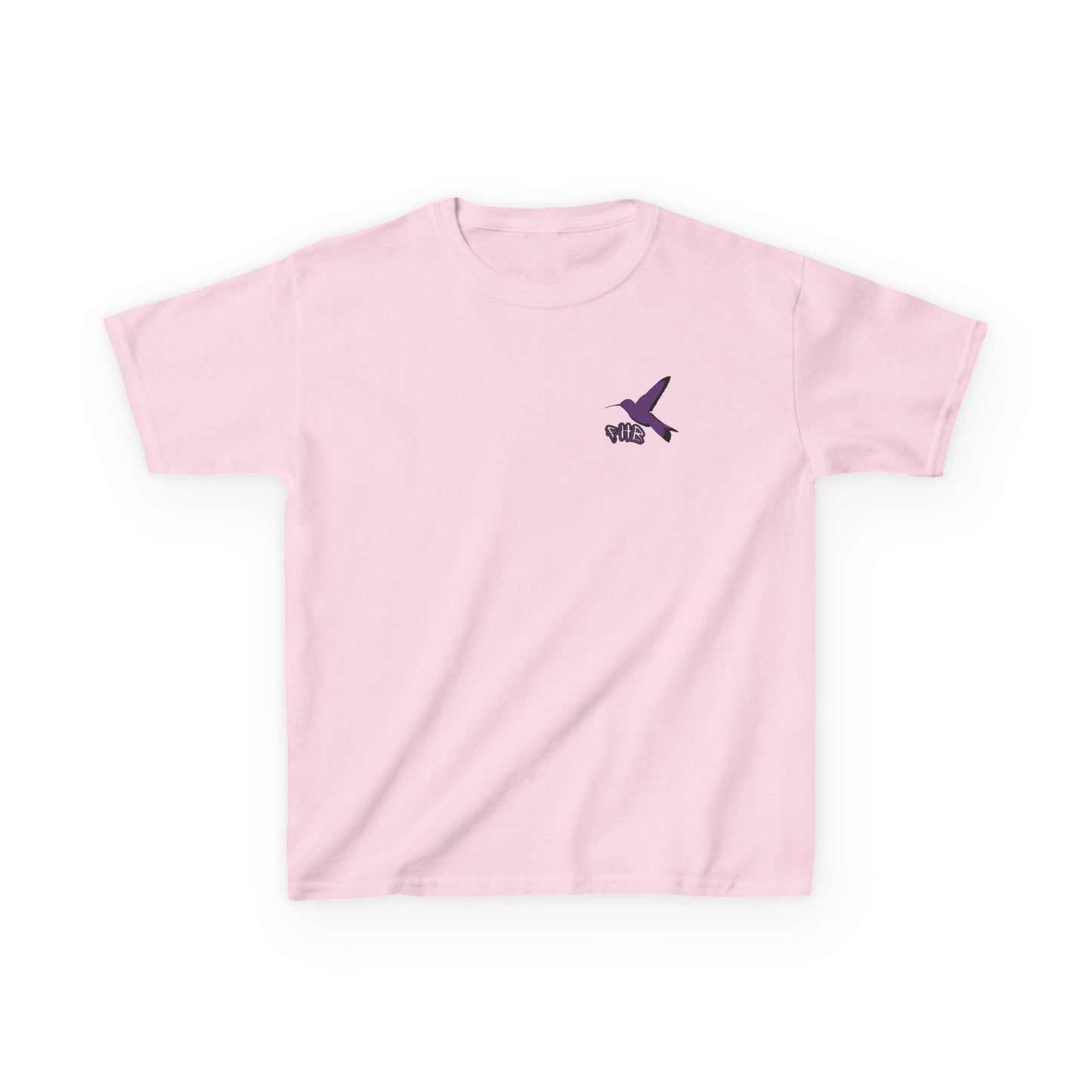Kids Purple Hummingbird Graphic Tee