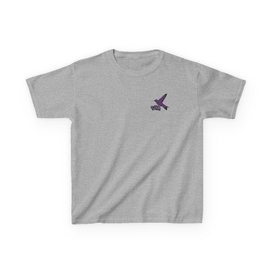 Kids Purple Hummingbird Graphic Tee