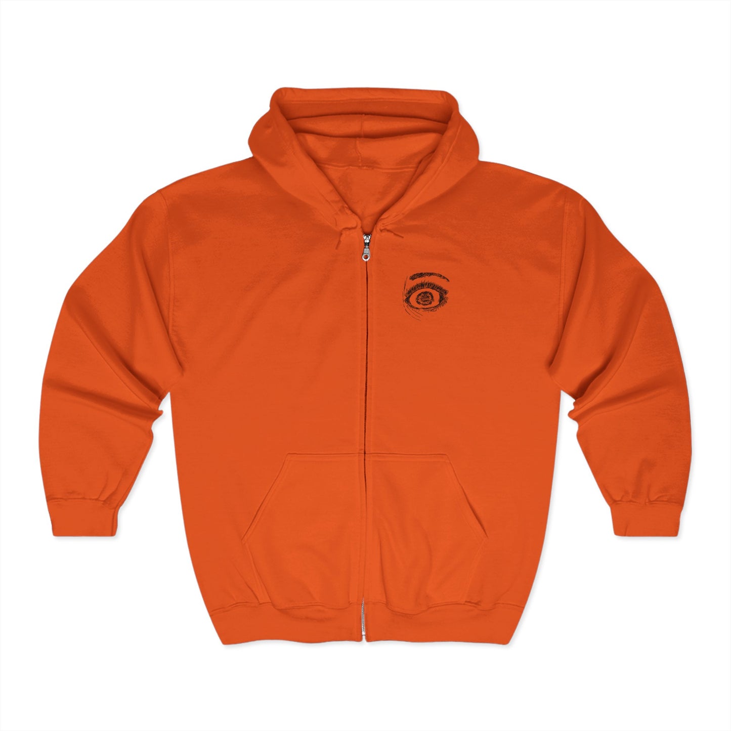 Fuck Fentanyl Eye by Kristina Smith - Unisex Heavy Blend™ Full Zip Hooded Sweatshirt