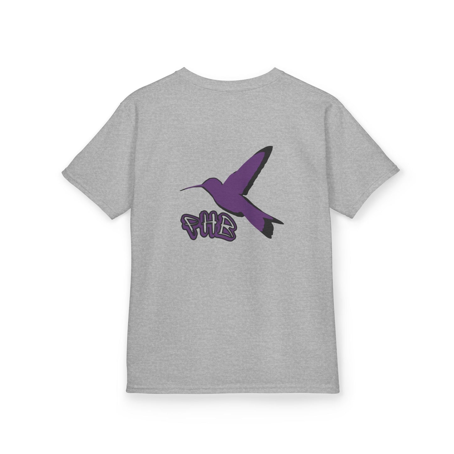Kids Purple Hummingbird Graphic Tee