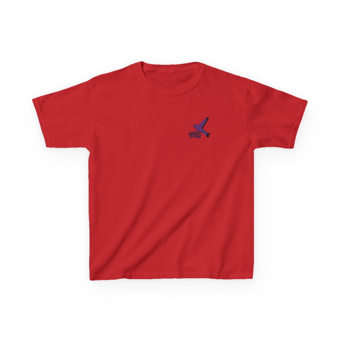 Kids Purple Hummingbird Graphic Tee