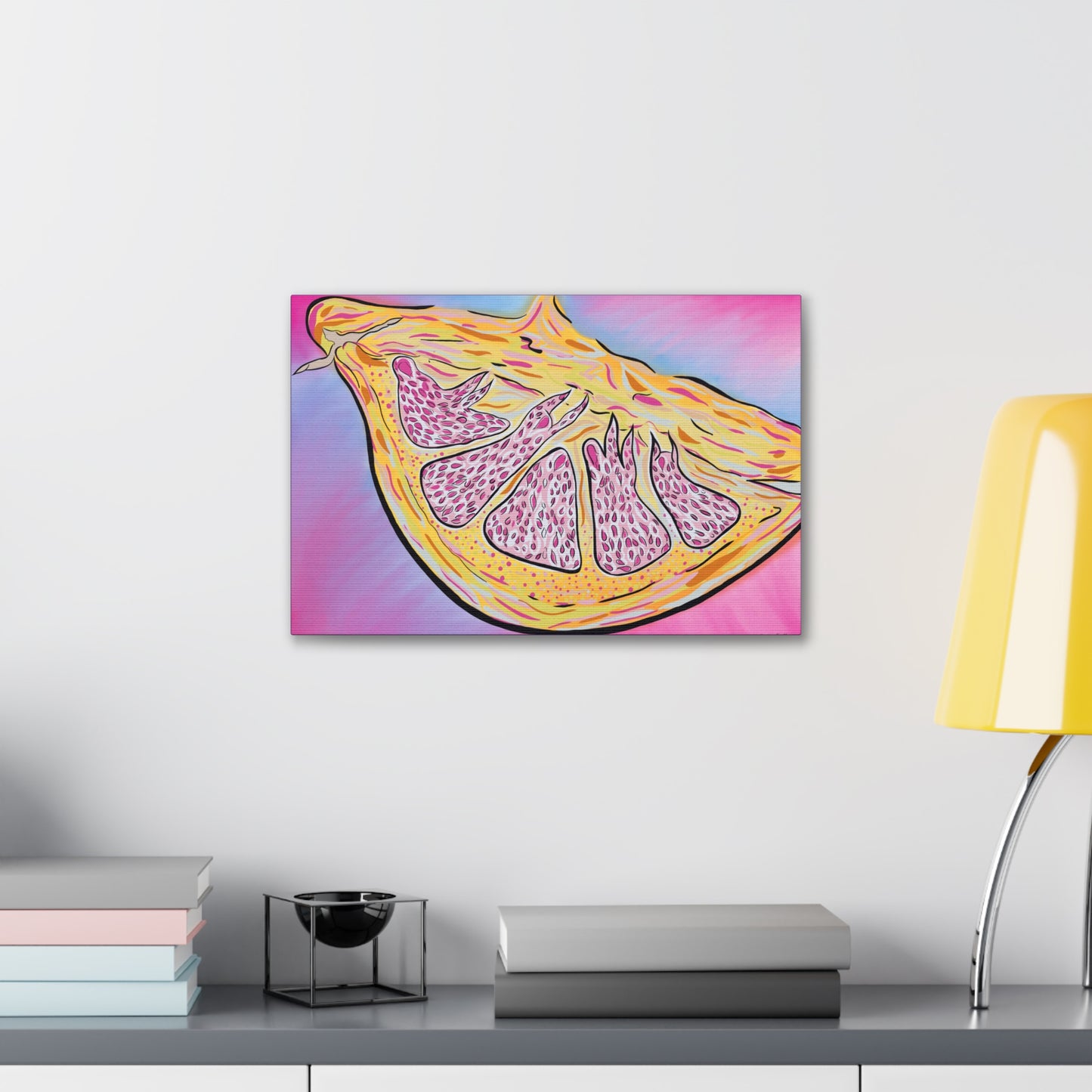 “Within the Rind” by Kristina Smith - Canvas Gallery Wrap – Tropical Wall Art for Home Decor