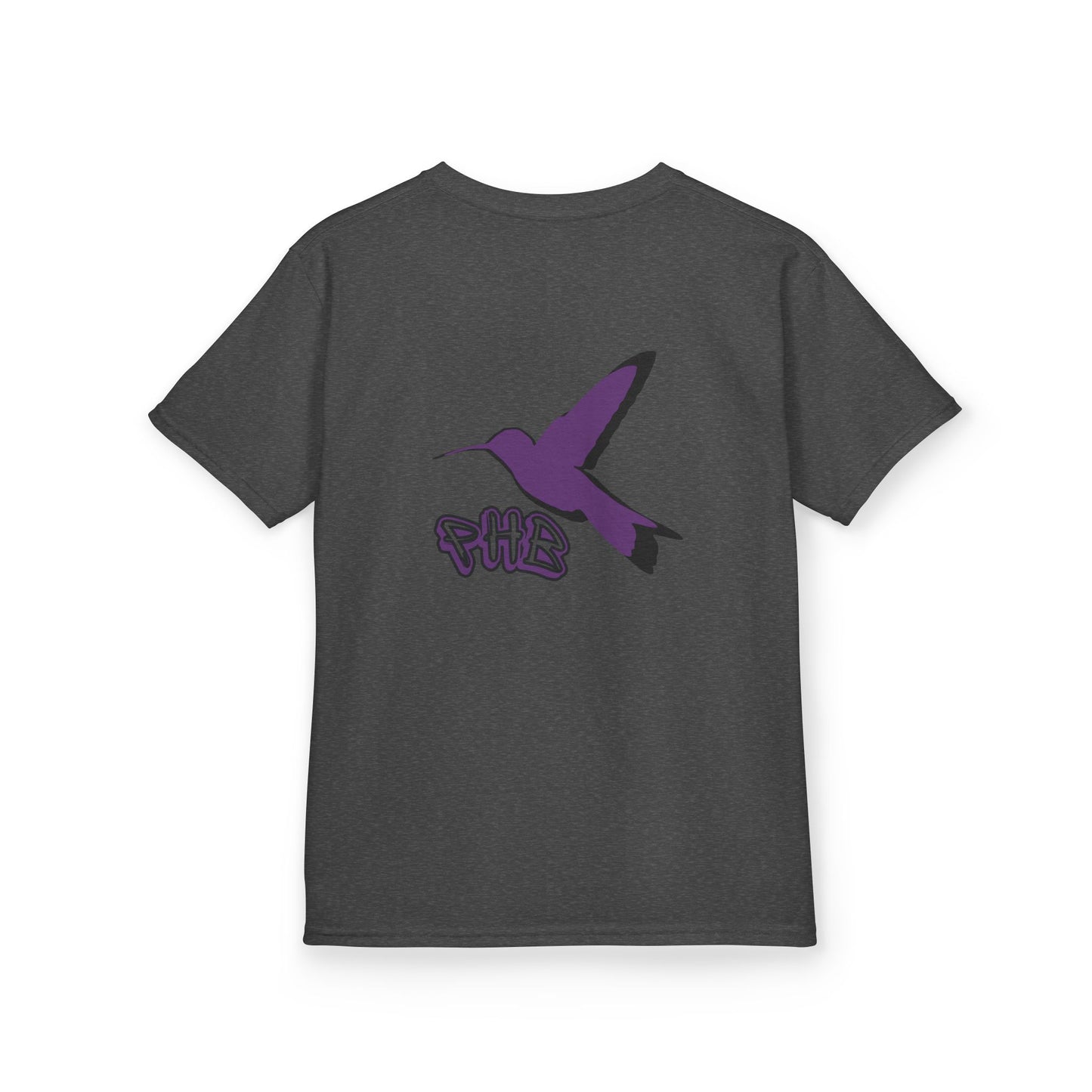 Kids Purple Hummingbird Graphic Tee