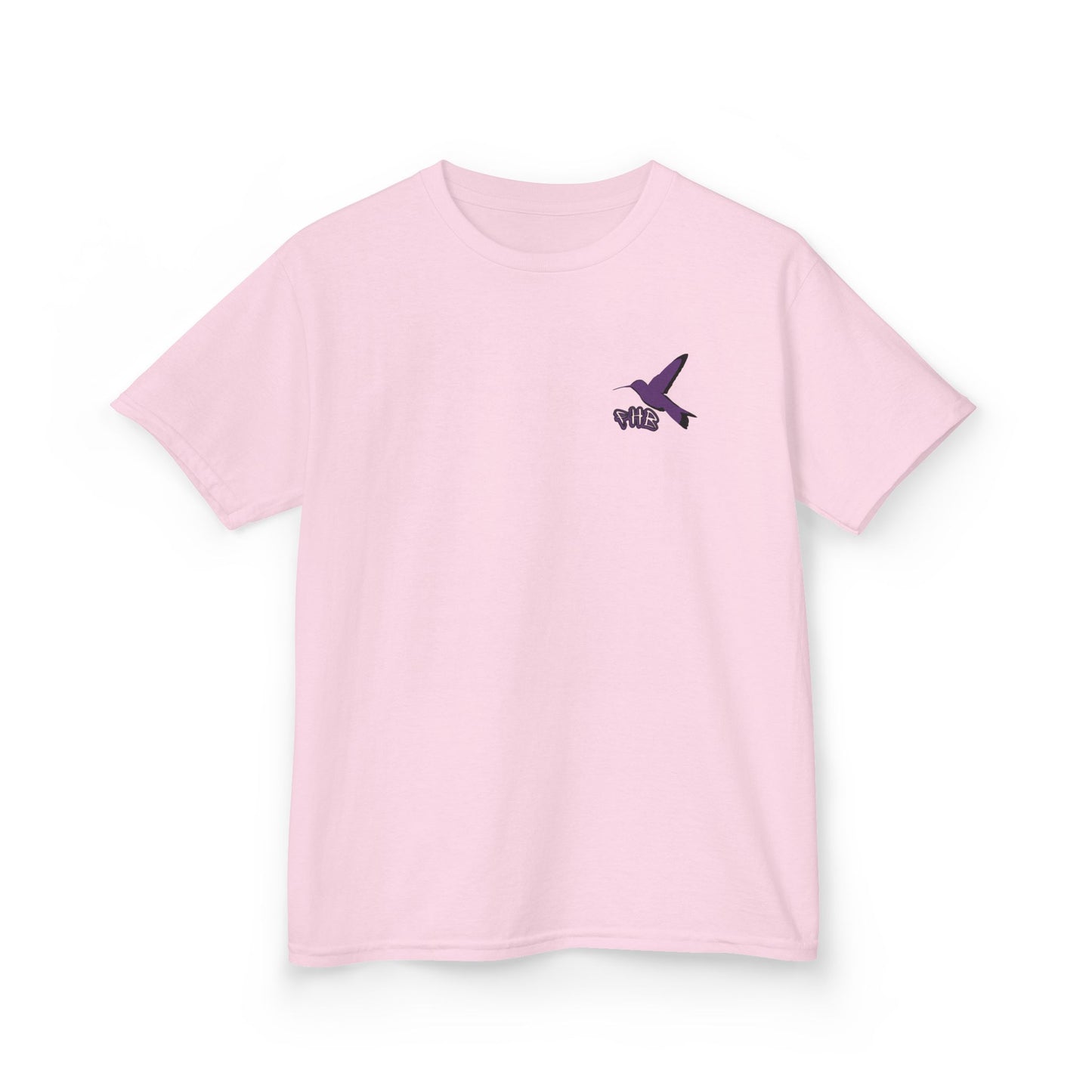 Kids Purple Hummingbird Graphic Tee