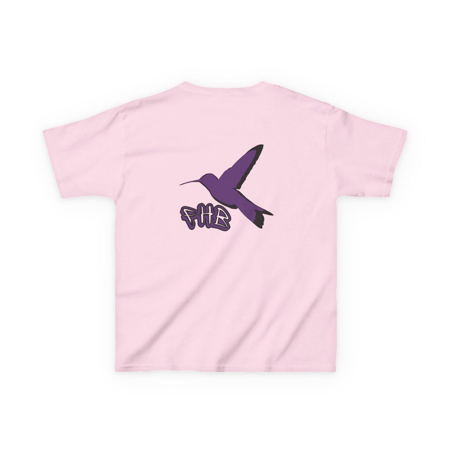 Kids Purple Hummingbird Graphic Tee