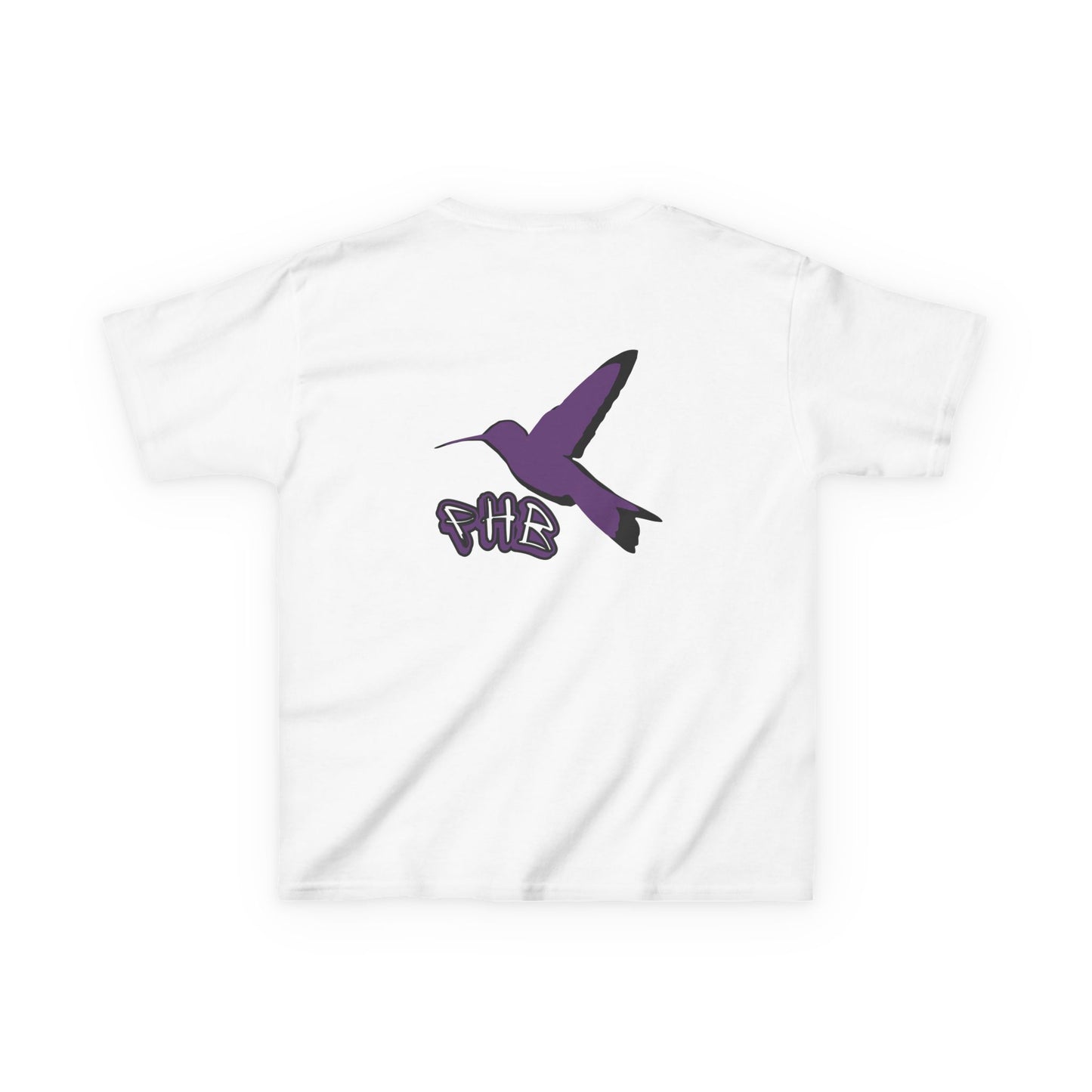 Kids Purple Hummingbird Graphic Tee