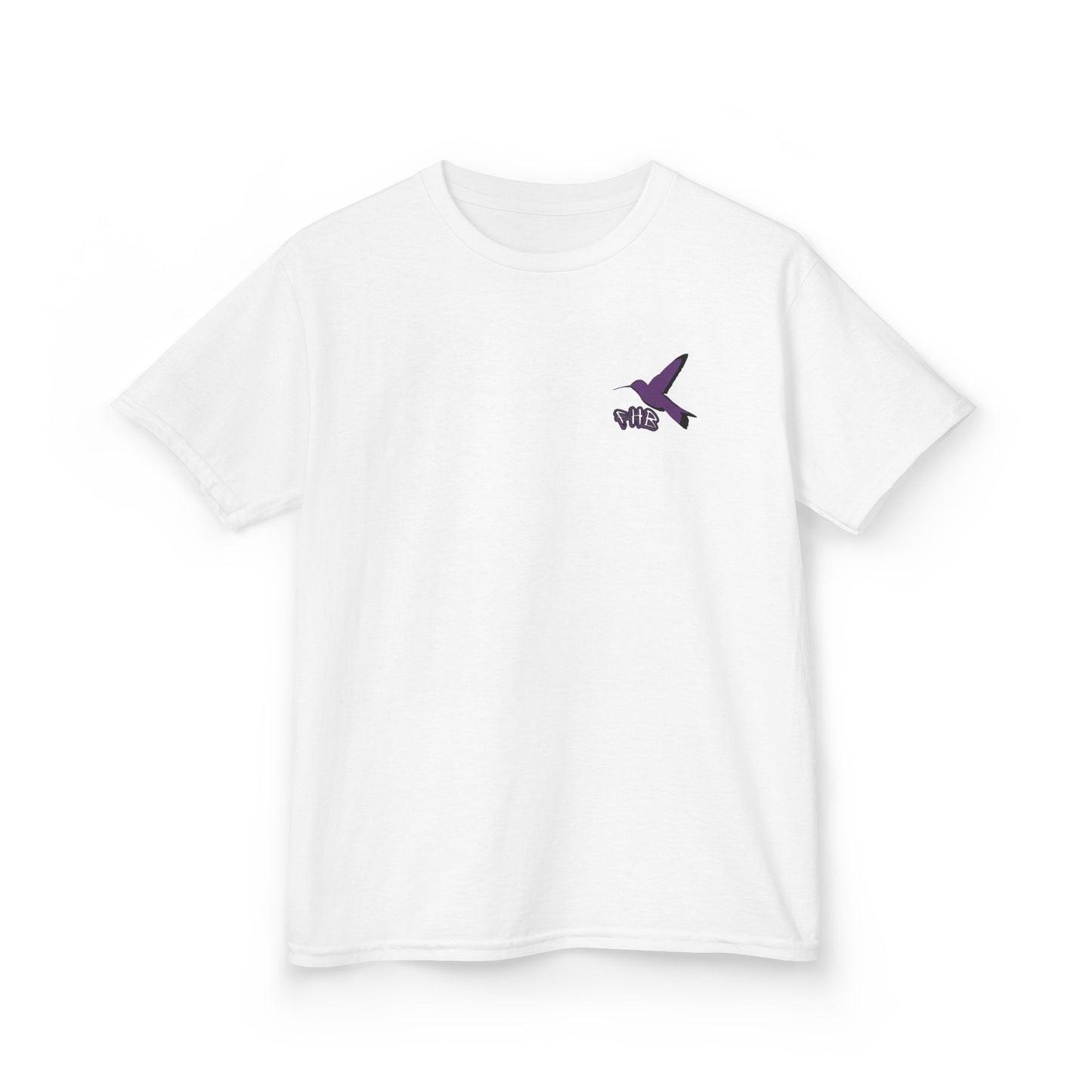 Kids Purple Hummingbird Graphic Tee