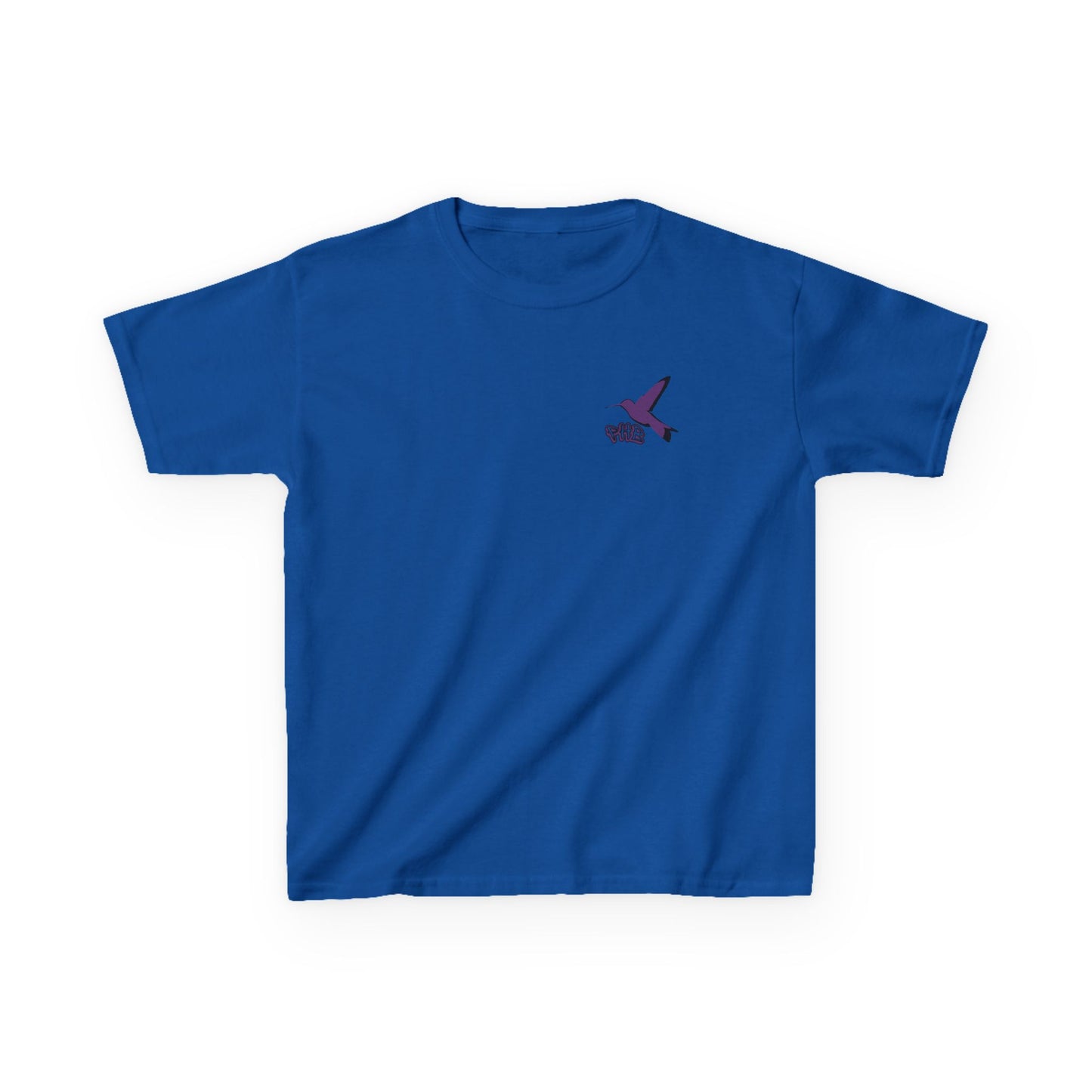Kids Purple Hummingbird Graphic Tee