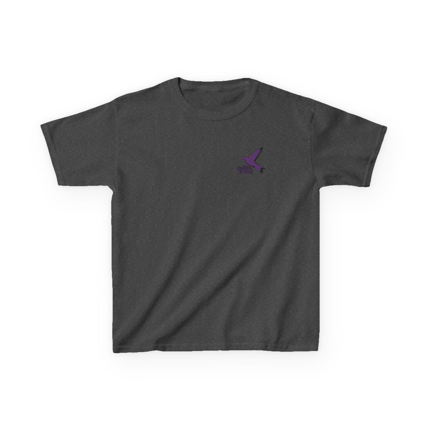 Kids Purple Hummingbird Graphic Tee