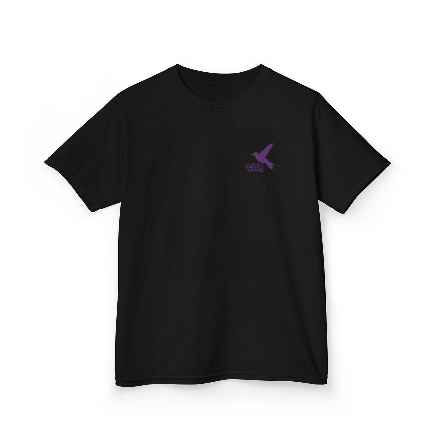 Kids Purple Hummingbird Graphic Tee