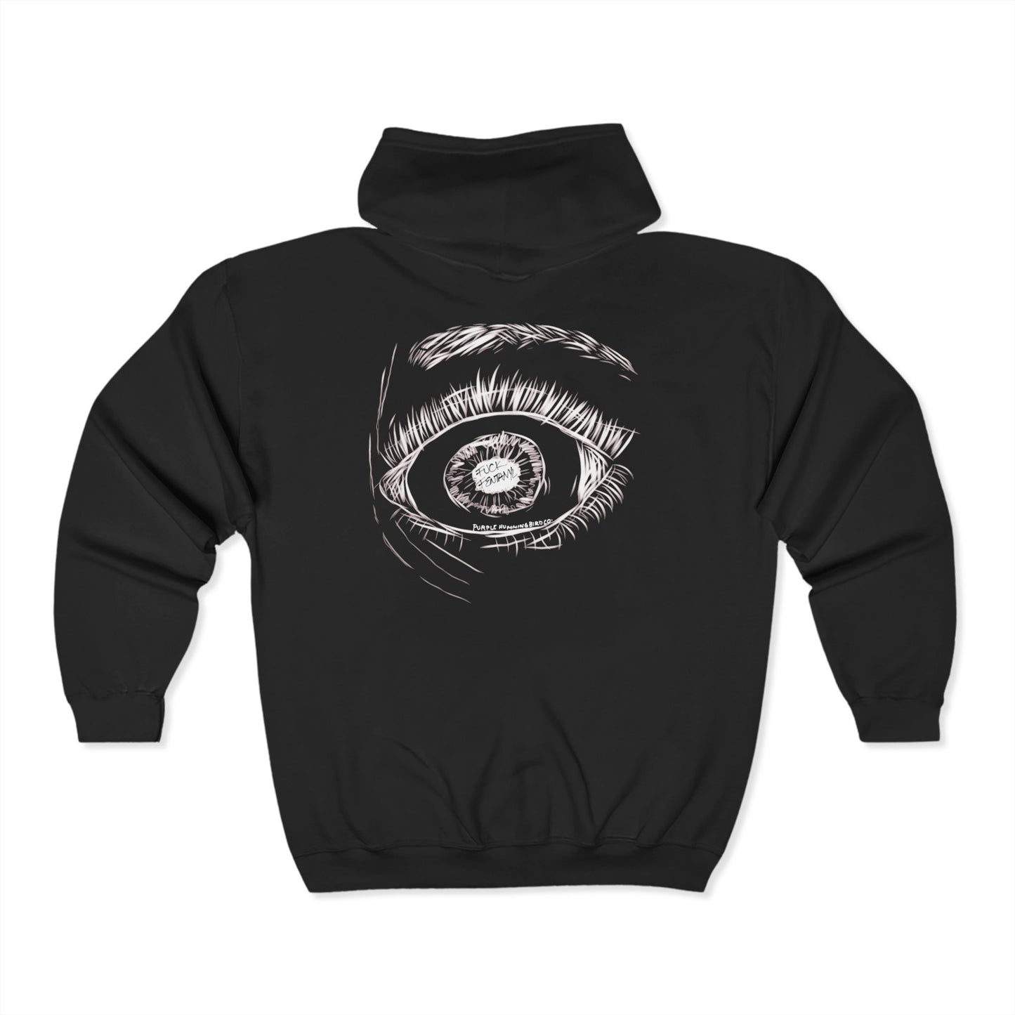 Fuck Fentanyl Eye by Kristina Smith - Unisex Heavy Blend™ Full Zip Hooded Sweatshirt