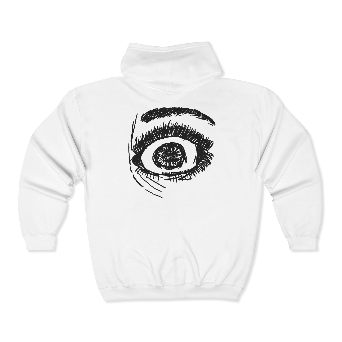 F*ck Fentanyl Eye by Kristina Smith - Unisex Heavy Blend™ Full Zip Hooded Sweatshirt