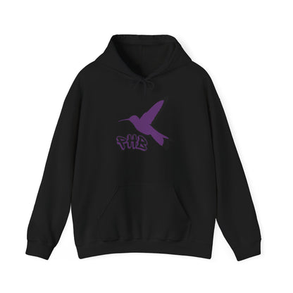 Memorial Hoodie - Purple Hummingbird (CLEAN) Customizable Name