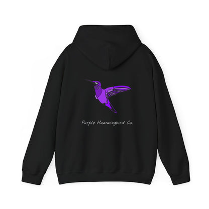 Purple Hummingbird by Kristina - unisex Hoodie