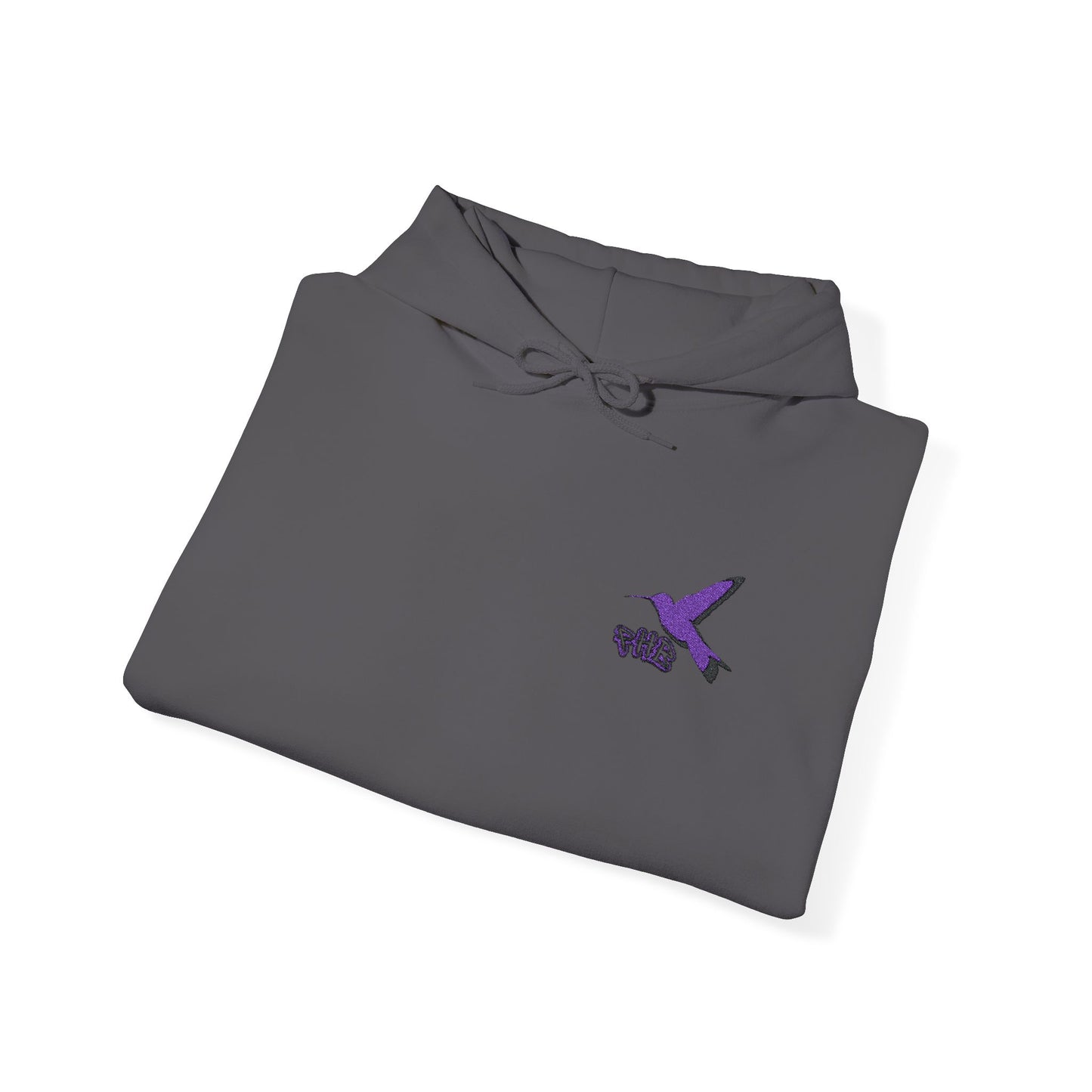 Embroidered PurpleHummingbird Co. logo Breast