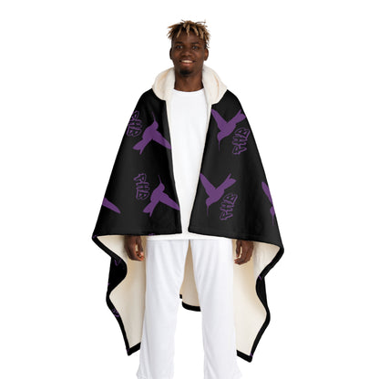 PHB Hooded Sherpa Fleece Blanket