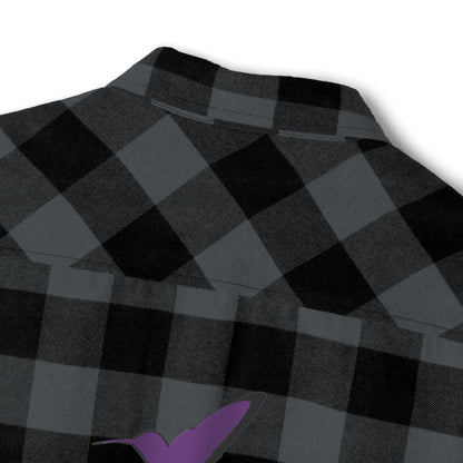 Unisex Flannel Shirt - Bold Message Against Fentanyl | Casual Style for Awareness
