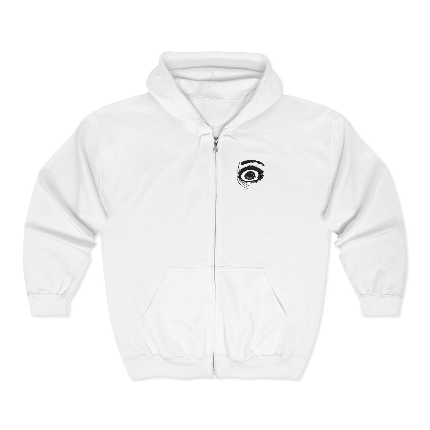 F*ck Fentanyl Eye by Kristina Smith - Unisex Heavy Blend™ Full Zip Hooded Sweatshirt