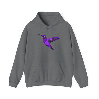 Purple Hummingbird by Kristina - unisex Hoodie