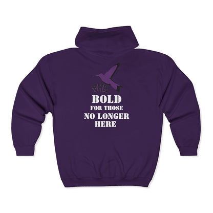 PHB -Full Zip Hooded Sweatshirt - Bold For Those No Longer Here