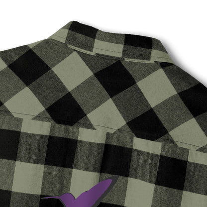Unisex Flannel Shirt - Bold Message Against Fentanyl | Casual Style for Awareness