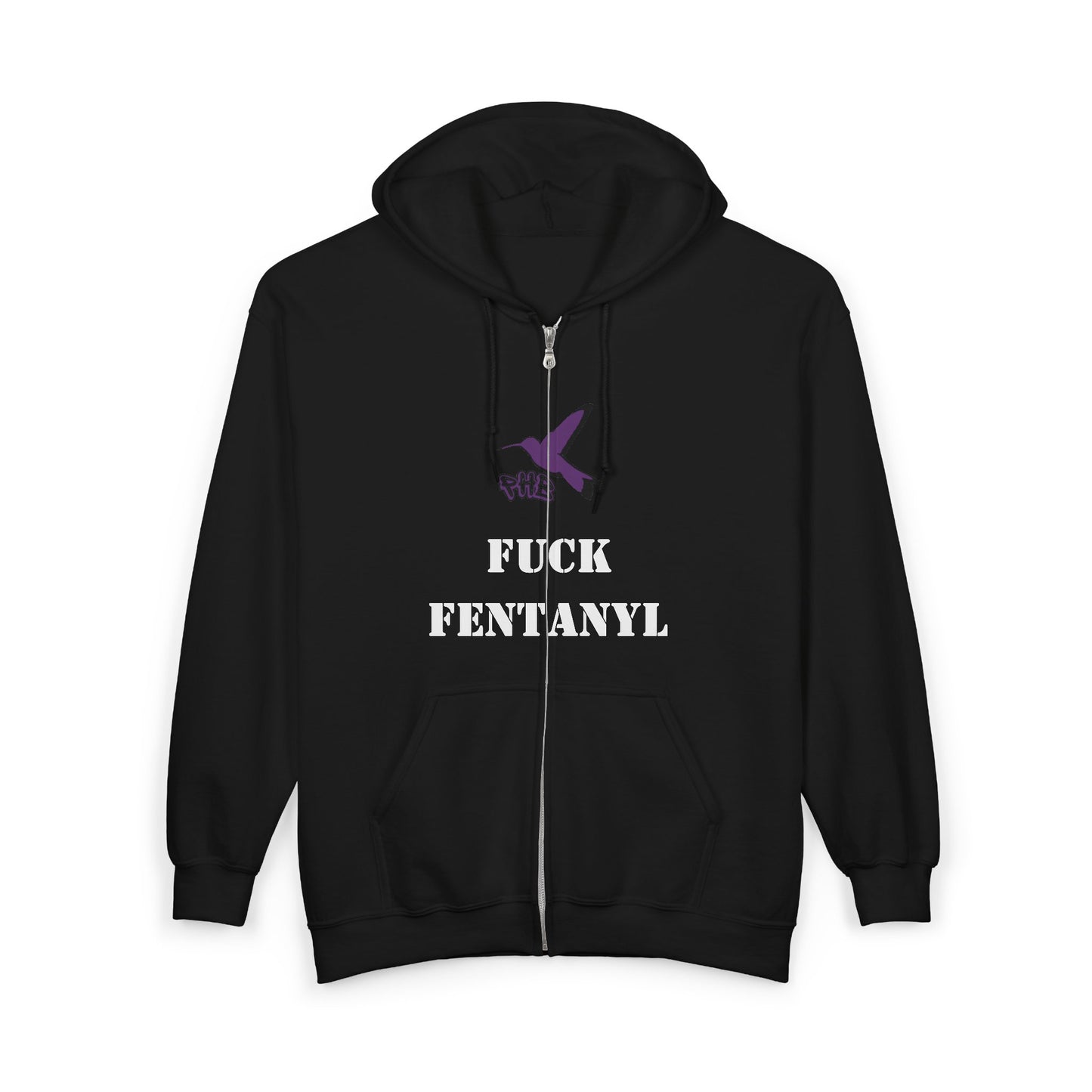 Memorial Zip Hoodie – “F*ck Fentanyl”Customizable Name