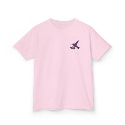 Kids Purple Hummingbird Graphic Tee