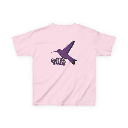 Kids Purple Hummingbird Graphic Tee