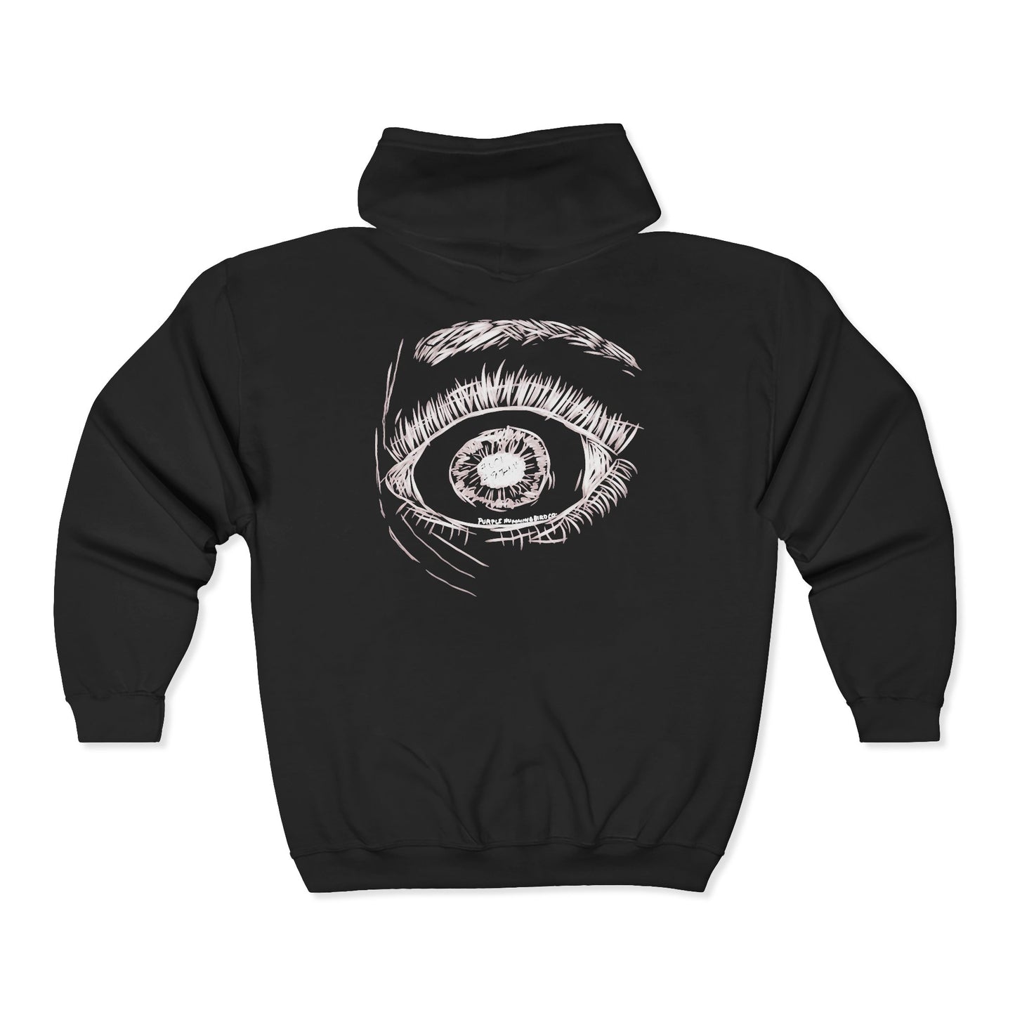 F*ck Fentanyl Eye by Kristina Smith - Unisex Heavy Blend™ Full Zip Hooded Sweatshirt