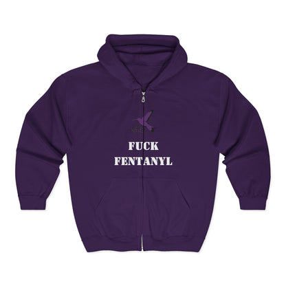 Memorial Zip Hoodie – “F*ck Fentanyl”Customizable Name