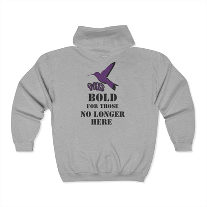 PHB -Full Zip Hooded Sweatshirt - Bold For Those No Longer Here