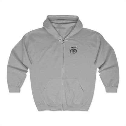 Fuck Fentanyl Eye by Kristina Smith - Unisex Heavy Blend™ Full Zip Hooded Sweatshirt