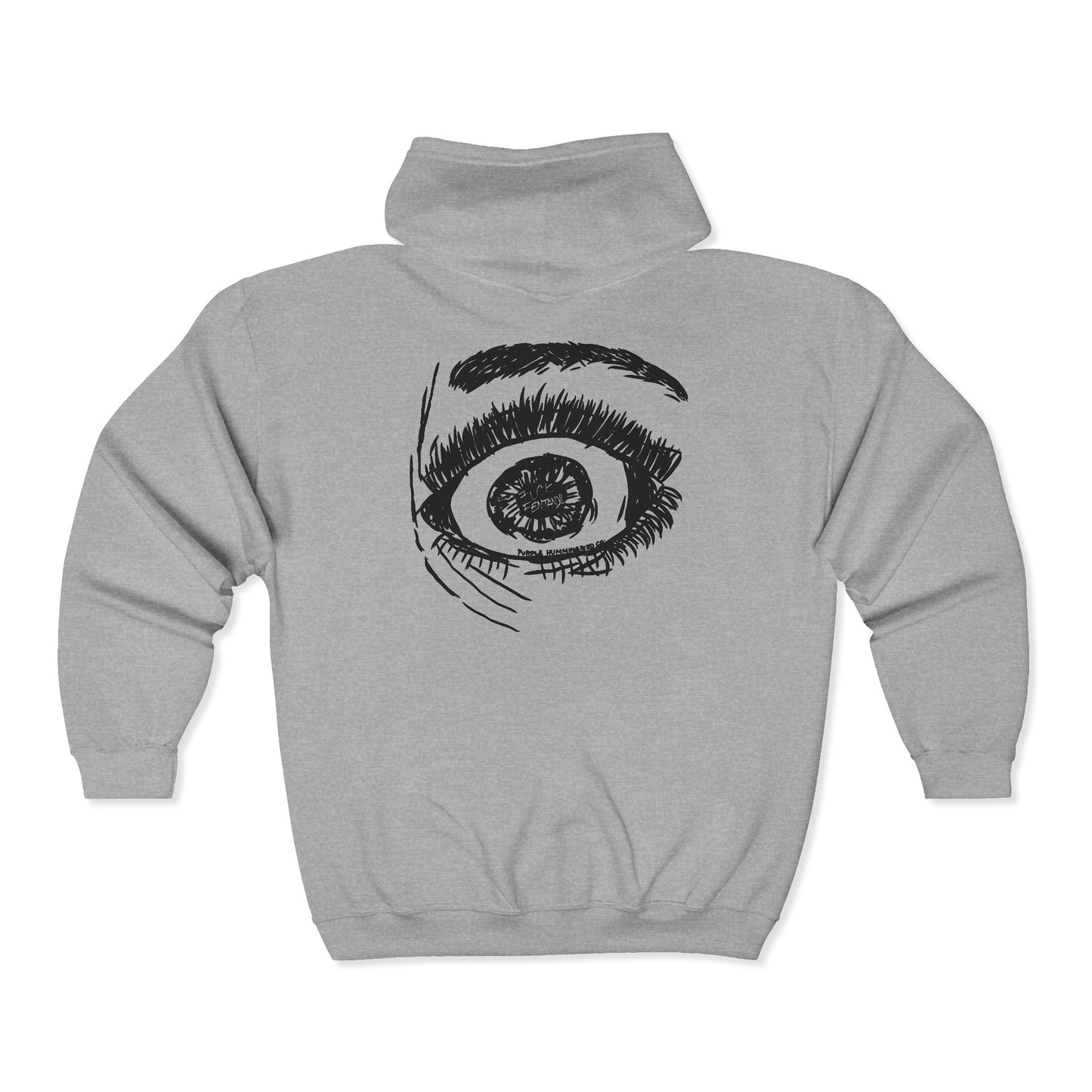 F*ck Fentanyl Eye by Kristina Smith - Unisex Heavy Blend™ Full Zip Hooded Sweatshirt